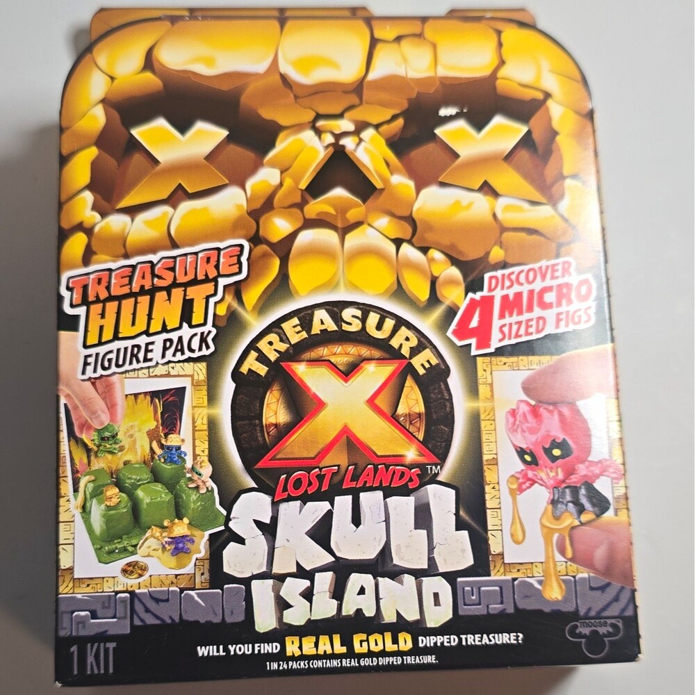 B9 Moose Toys Treasure X Lost Lands Skull Island Figure Set Pack w/ 4 Micro Figs